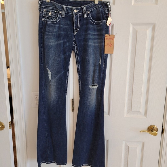 RARE Vintage True Religion swarovski crystal jeans - Picture 1 of 4